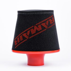 Ramair Large Foam Filter Aluminium Base 100mm (3.9inch) OD Red