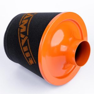 Ramair Large Foam Filter Aluminium Base 100mm (3.9inch) OD Orange