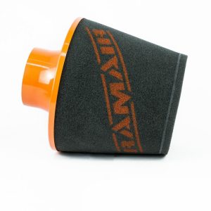 Ramair Foam Jet Stream Large Cone Air Filter 70mm (2.75inch) OD Orange