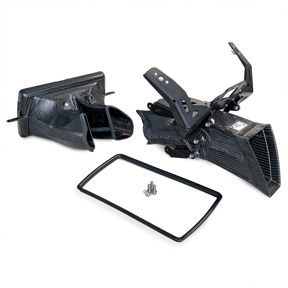 SBK intake air duct, OEM display CARBON